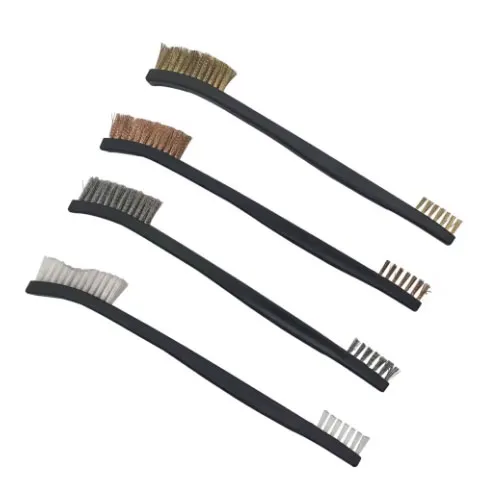 Welke delen van een pistool kunnen de pistoolreinigingsborstel worden gebruikt om schoon te maken?